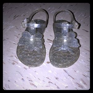 Butterfly Glitter Jelly Sandals